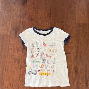 Women’s White New York Graphic Ringer T-Shirt